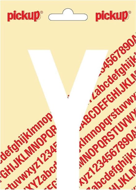 Pickup plakletter Nobel 120mm wit Y - 31012120Y