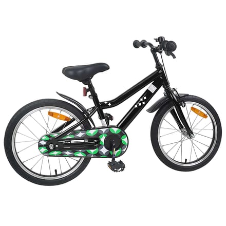 vidaXL - Kinderfiets - 18 - Inch - voor - 5-7 - jaar - oud - Zwart