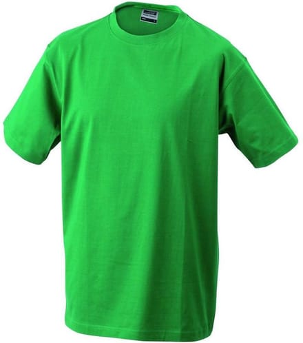 James and Nicholson Unisex Zware Ronde Tee (Iers Groen)