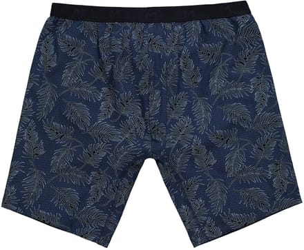 Men Plus - Heren - Longpants FLEXLASTIC® all-over print onderbroek - Inktblauw - Maat L