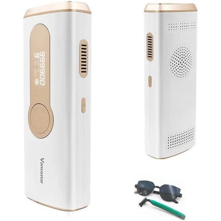 Vancostar Laser Ontharing 999900 Flits Koel Verjonging Acne Behandeling voor Thuis Bikini Trimmer IPL Epilator Schoonheidsapparaat wit