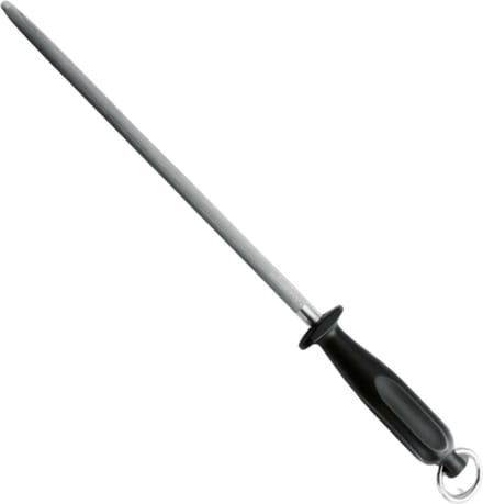 Eikaso Solingen Rond aanzetstaal – grof – ergonomisch zwart handvat – 23 cm