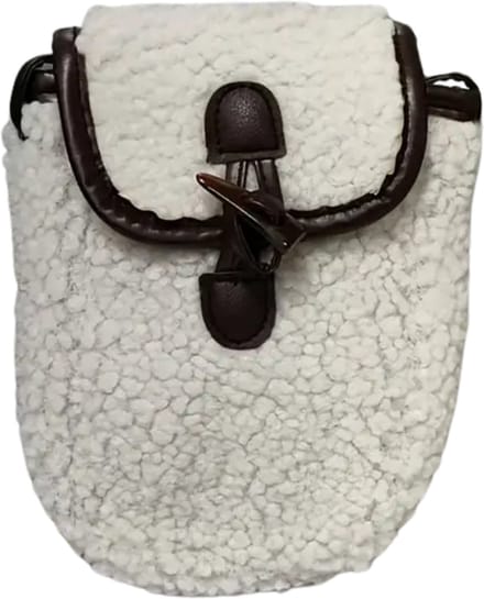 Nivard Teddy Tas - Fluffy - Rugzak - Backpack - Schooltas - Dames - Heren - Meisje - Jongens - Wit