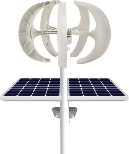 Verticale Windturbine - Windmolen Generator - Energie Opwekken - Stil & Efficiënt - 600W 24V - Wit