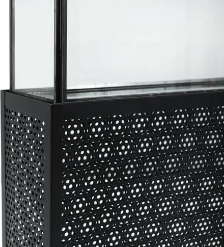 PTMD Sita Lantaarn - 30 x 10 x 58,5 cm - Metaal - Zwart