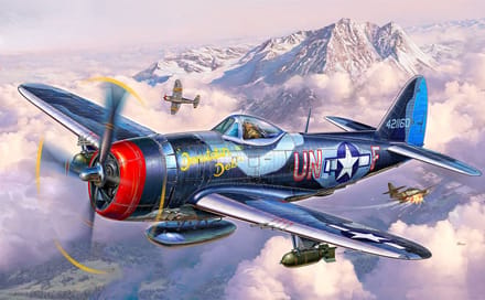 Revell Modelbouwpakket Militaire voertuigen - 63984 P-47M Thunderbolt - Model Set Plastic - 1:72 - Modelbouw
