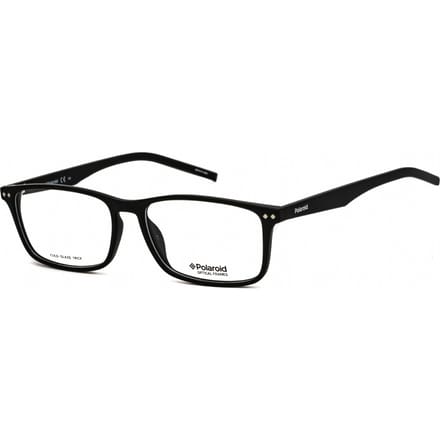 Polaroid rechthoekige zwarte unisex vrouwelijke bril frames
