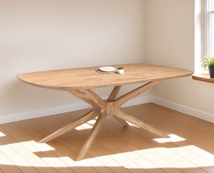 Eettafel Evi Deens ovaal eiken 220x110 cm - Naturel