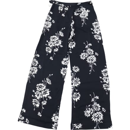 McQ by Alexander McQueen wijde broek met bloemenprint in zwart polyester