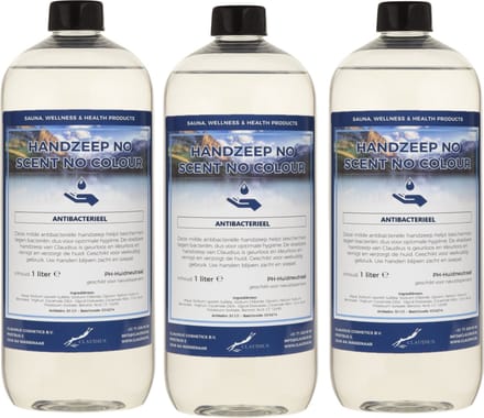 Handzeep No Scent, No Colour 1 liter - set van 3 stuks