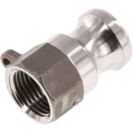 Camlock DN 15 (1/2'') Koppeling RvsRp 1/2'' met binnendraad Type A MIL-C-27487