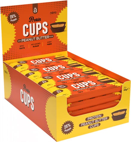 NanoSupps Protein Peanut Butter Cups (20x42g) Milk Chocolate - Functionele voeding - Eiwit Snacks