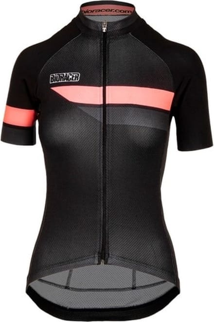 Bioracer Team Short Sleeve Women 2.0 Black/Fluo Pink Size L