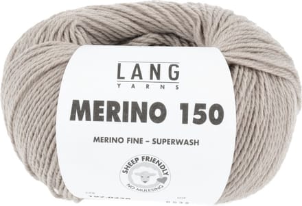 Lang Yarns Merino 150 - 226 beige gemêleerd - Merinowol Garen