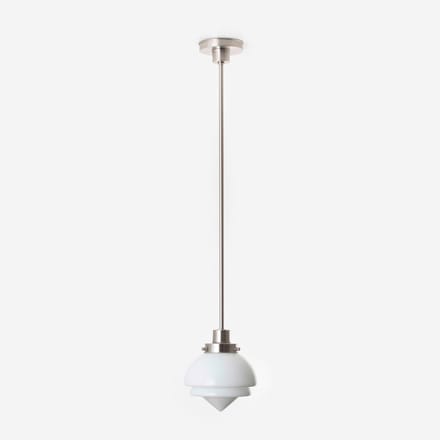 Hanglamp Small Pointy 20's Matnikkel - Art Deco Trade