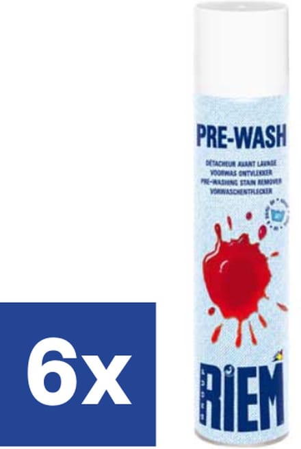 Riem Voorwas Ontvlekker Spray - 6 x 600 ml