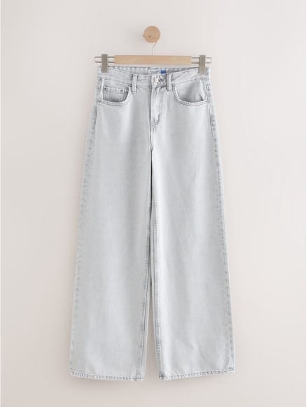 Next - Dames - Jeans met wijde pijpen - Grijs