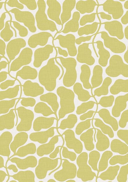 Boråstapeter Vliesbehang 2074 - Swedish Designers - Botanisch Geel - 49cm x 10.05m