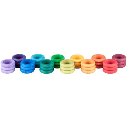 Grapat ringen 12 kleuren classic 36 stks 18 mnd+