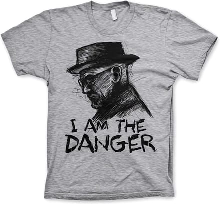 Breaking Bad I Am The Danger T-shirt, grijs gemêleerd