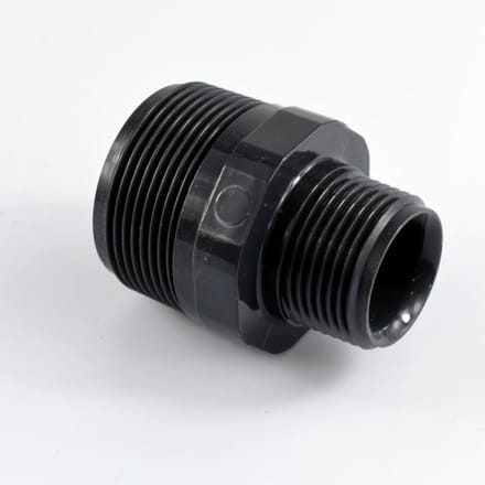 PVC Verloopnippel 1 1/2" x 1" - PVC-U Dubbelnippel voor uw Rohrsystem