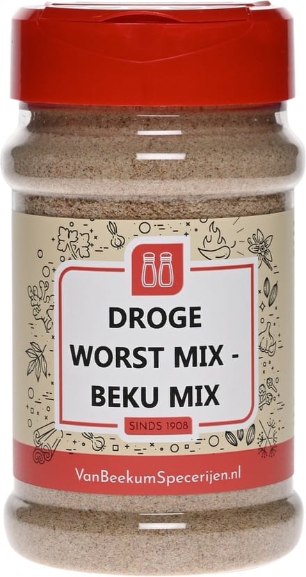Van Beekum Specerijen - Droge Worst Mix - Beku Mix - Strooibus 200 Gram