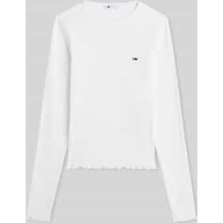slim fit shirt met lange mouwen van katoenmix
