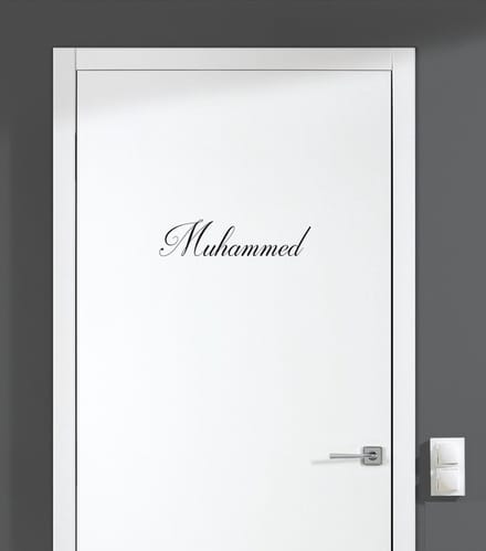 Deursticker Met Naam - Muhammed
