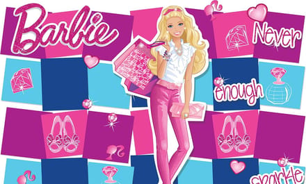 Barbie - Behang - 416X254CM