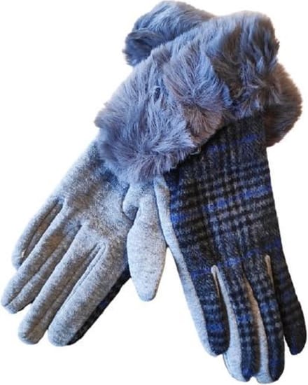 Handschoenen dames schotse ruit