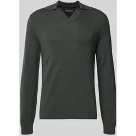 Regular fit gebreide pullover van een mix van katoen en scheerwol