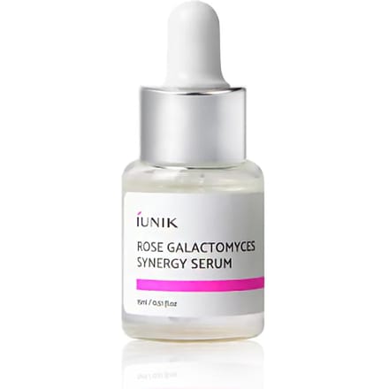 iUNIK Rose Galactomyces Sérum Miniature, 15ml - Sérum visage multifonctionnel TAILLE MINI