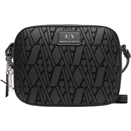 Armani Exchange Kleine Crossbodytas / Schoudertas Dames - Silvye - Logo Print - Zwart