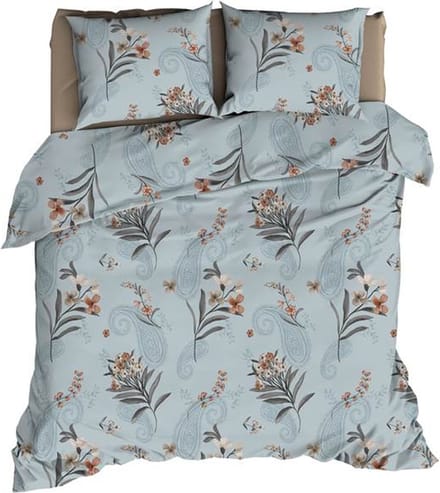 Satin d'Or Rodarte Dekbedovertrek - Extra breed - 260x200/220 cm - Stone Blue