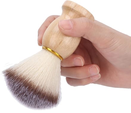 NTHProducts - Scheerkwast voor Mannen - Houten Handvat - Professioneel Scheeraccessoire - Luxe Scheerervaring - Perfecte Cadeau voor Vaderdag - Geschik...
