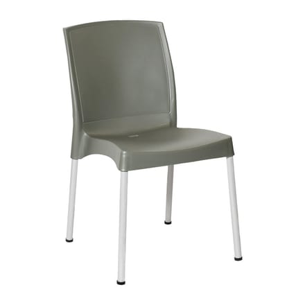 Bolero Elements Polypropyleen Stoelen Olijfgroen (4 stuks)