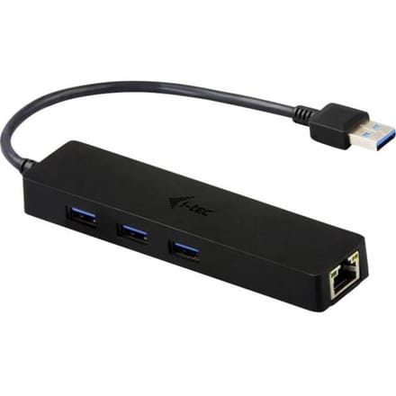 i-Tec USB 3.0 Slim HUB 3 Port + Gigabit Ethernet Adapter Netwerkadapter USB-A 3.2 Gen 1