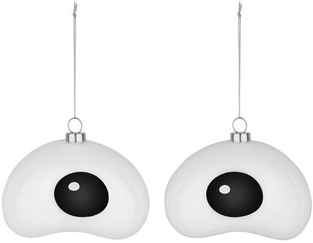 Alessi Nick - Kerstbal - Geblazen glas - Handgeschilderd