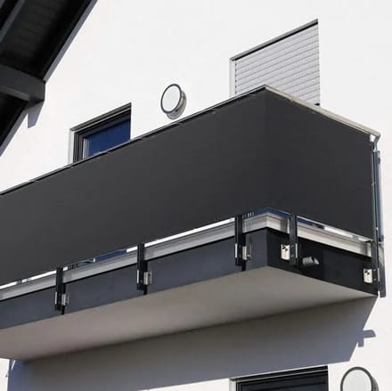 Texas Serie - Balkonbescherming - Grijs - 1x5m - PEHD