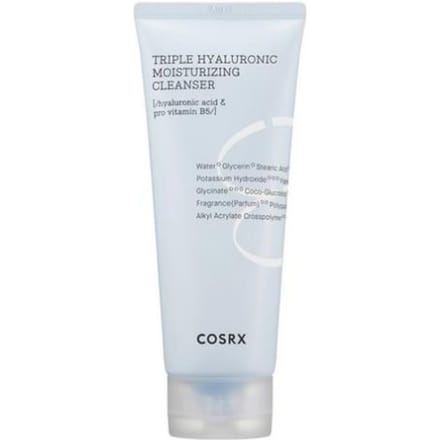 COSRX Hydrium Triple Hyaluronic Hydraterende Reiniger Hydraterende & Zachte Gezichtsreiniger 150ml white