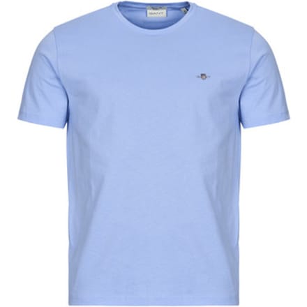 Gant 2003184 Regular Fit T-shirt Met Korte Mouwen Blauw S Man