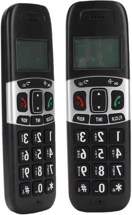 Draadloze Telefoon - DECT Telefoon - Thuis Bellen - 300 Meter Bereik - 2 Handsets - Wit