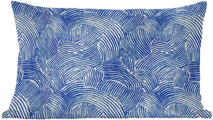 Sierkussens - Kussentjes Woonkamer - 60x40 cm - Modern - Abstract - Blauw