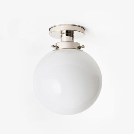 Plafonnière Bol Ø 25 20's Nikkel - Art Deco Trade