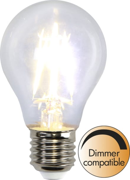 Standaard bol - E27 - 4W - Extra Warm Wit - 2700K - Dimbaar - Filament - Helder
