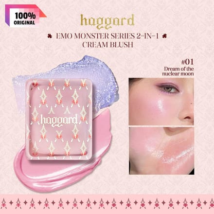 haggard - Emo Monster Dual Watery Blush Cream - 8 Colors 01# Dreamcore Moon - 7g