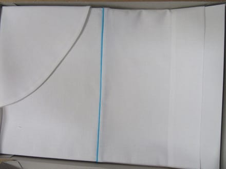 laken wieg wit met turquoise 80x80 plum plum babygoods