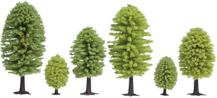 25 Stuks Lommerrijke Bomenmodel voor Modelspoorbaan en Diorama (3,5 - 5 cm)