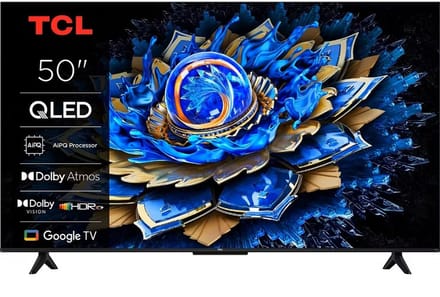 TCL 50" Flat screen TV QLED 4K Dolby Vision 50T69C