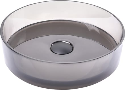 TOLOSA - Wastafel - Zwart - Solide ondergrond